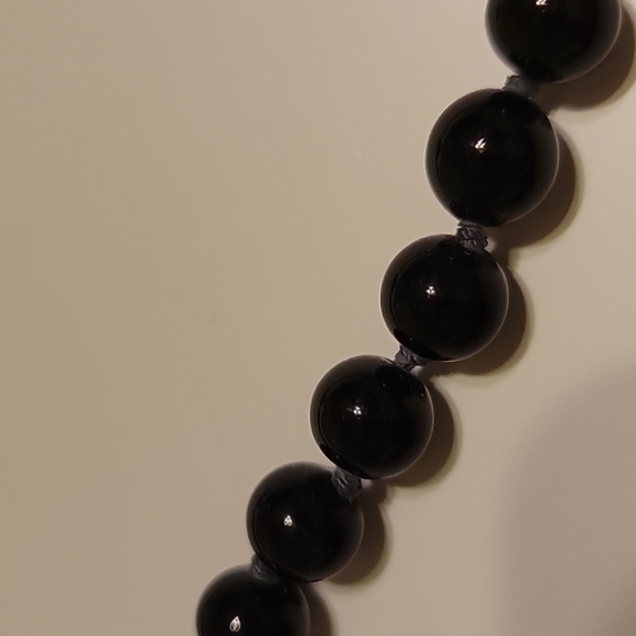 SET Onyx Necklace/Enamel Ring - Picture 7 of 7